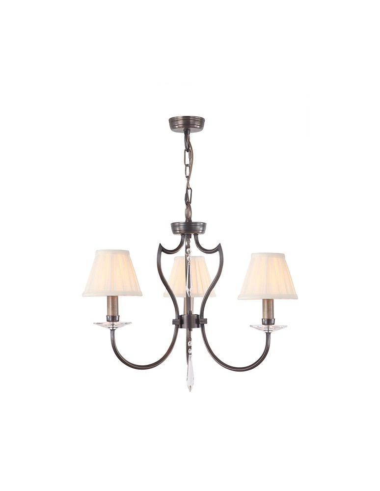Chandelier chandeliers - Elstead PIMLICO 3x60W E14 PM3 DB Pendant. - product kolory-swiatla.pl 2
