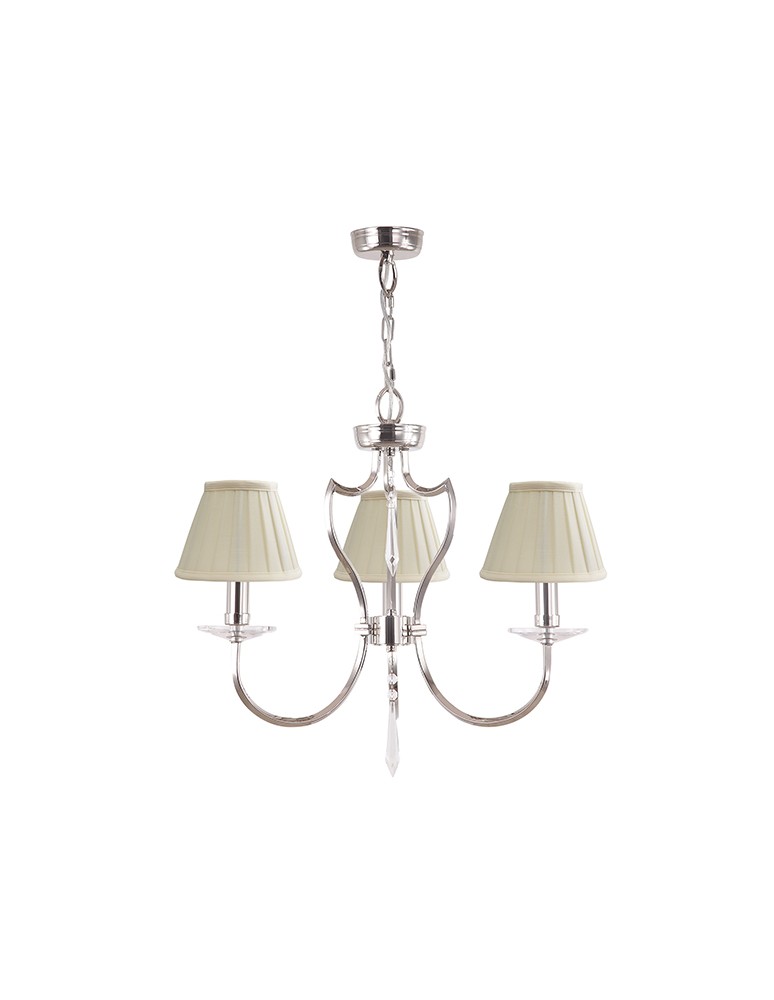 Chandelier chandeliers - Elstead PIMLICO 3x60W E14 PM3 PN Pendant. - product kolory-swiatla.pl 2