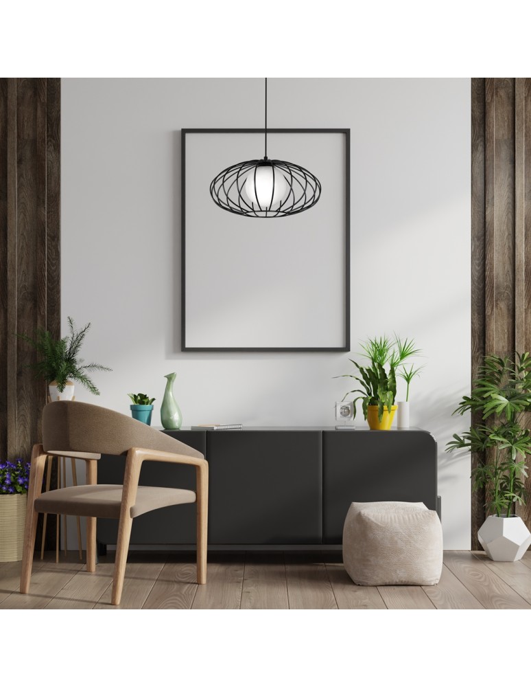 Milagro Lampa Wisząca KRONOS BLACK 1xE14 MLP4422