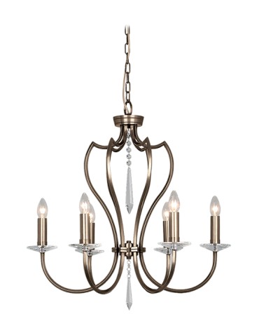 Elstead PIMLICO 6x60W E14 PM6 DB Pendant.