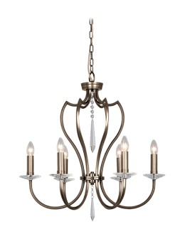 Elstead PIMLICO 6x60W E14 PM6 DB Pendant.