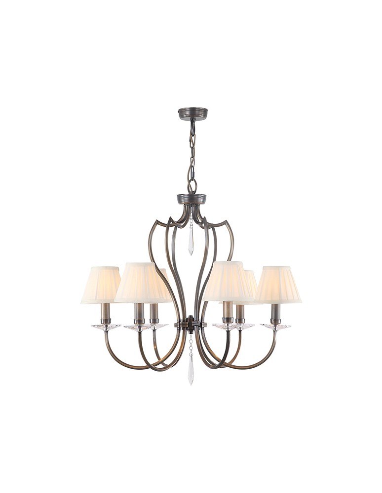 Chandelier chandeliers - Elstead PIMLICO 6x60W E14 PM6 DB Pendant. - product kolory-swiatla.pl 2