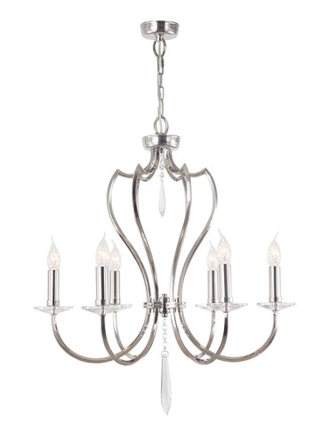 Elstead PIMLICO 6x60W E14 PM6 PN Pendant.