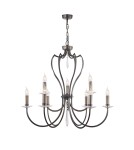 Chandelier chandeliers - Elstead PIMLICO 9x60W E14 PM9 DB Pendant. - product 1