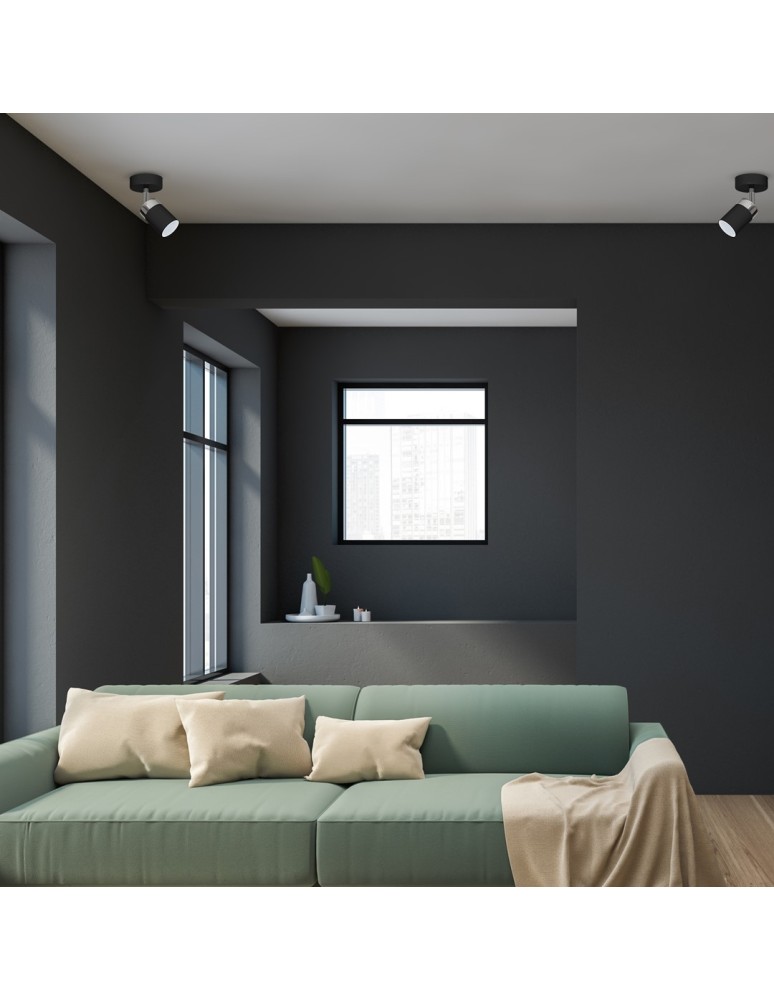 Adjustable ceiling lamps - spots - Milagro Wall lamp JOKER BLACK 1xGU10 MLP910 - product kolory-swiatla.pl 3