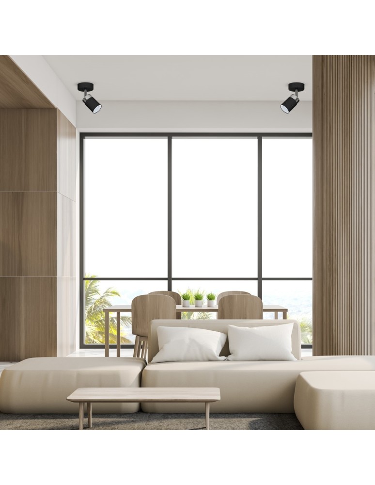 Adjustable ceiling lamps - spots - Milagro Wall lamp JOKER BLACK 1xGU10 MLP910 - product kolory-swiatla.pl 6