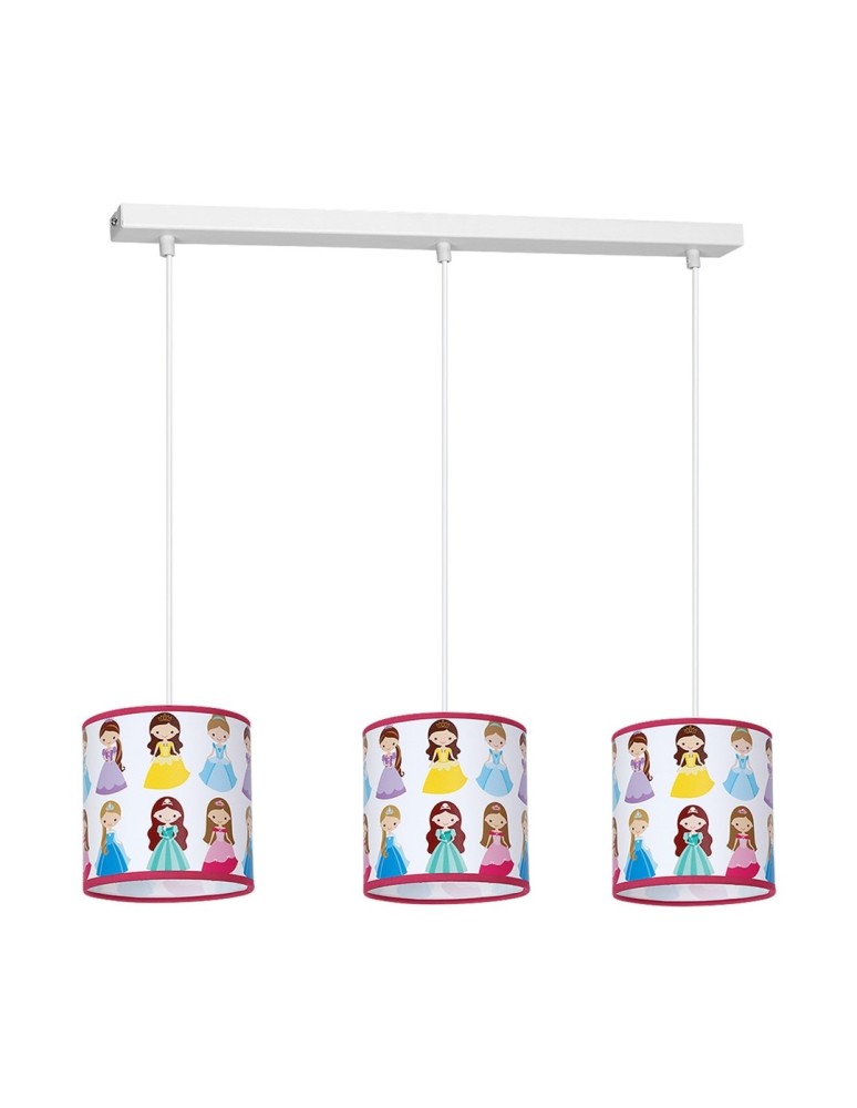 Children's pendant lamps - Milagro PRINCESS Pendant Lamp 3xE27 MLP4307. - product kolory-swiatla.pl 1