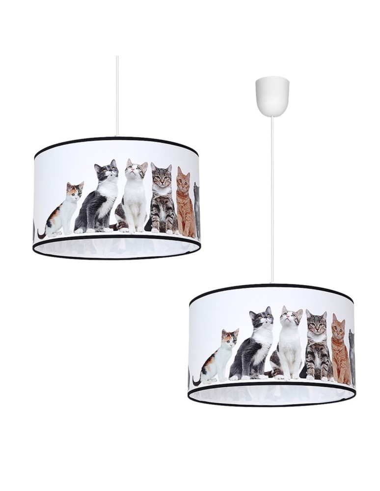 Children's pendant lamps - Milagro CATS Pendant Lamp 1xE27 MLP4281 - product kolory-swiatla.pl 1