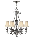 Chandelier with lampshade - Hinkley PLANTATION 7x60W E14 HK/PLANT7 PL Pendant. - product 1