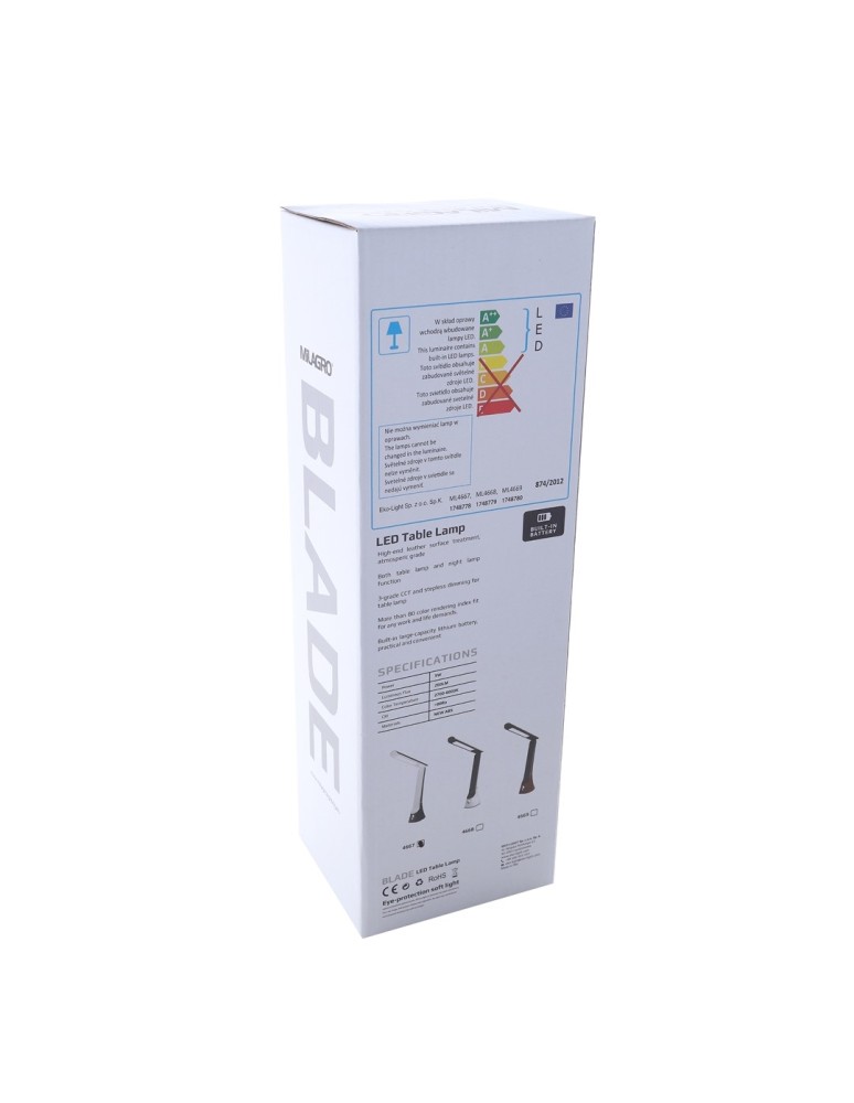 Desk lamps - Milagro BLADE 5W LED Desk Lamp White ML4668 - product kolory-swiatla.pl 5