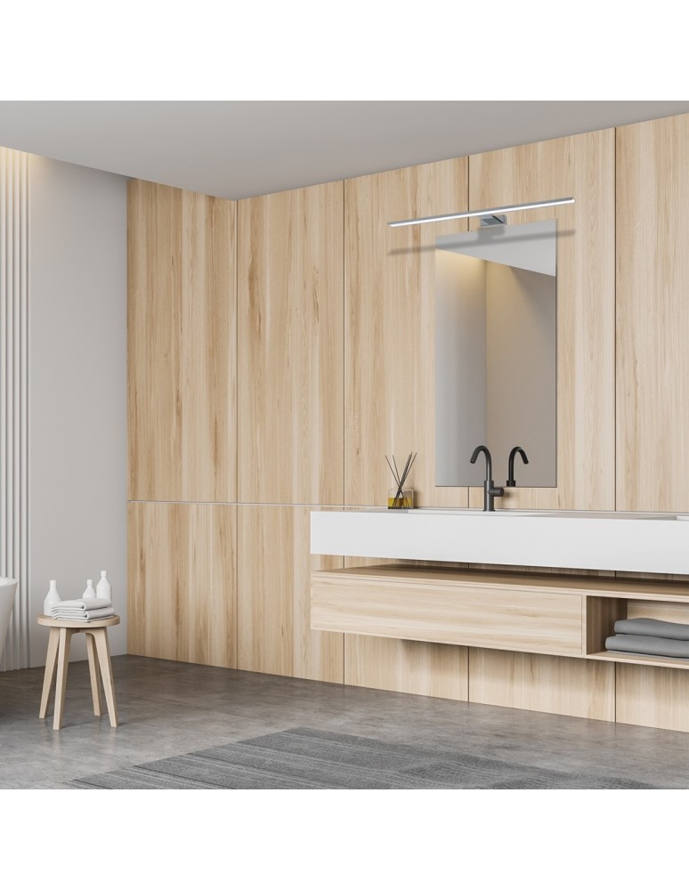 Bathroom wall lamps - Milagro SHINE CHROME 80cm 15W LED wall lamp ML3809 - product kolory-swiatla.pl 3