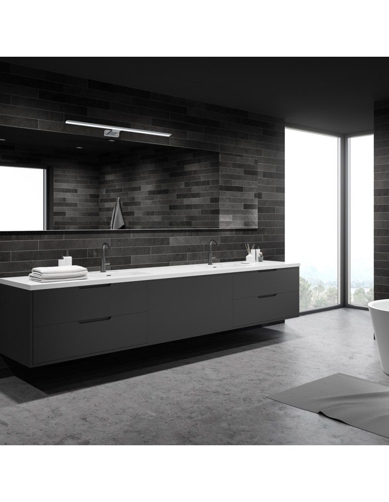 Bathroom wall lamps - Milagro SHINE CHROME 80cm 15W LED wall lamp ML3809 - product kolory-swiatla.pl 6