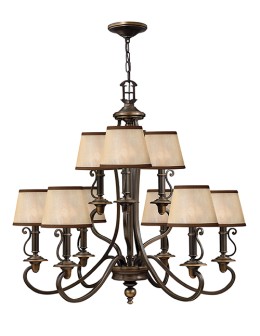 Hinkley PLAYMOUTH 9x60W E14 HK/PLYMOUTH9 Pendant.