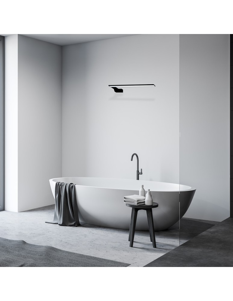 Bathroom wall lamps - Milagro SHINE BLACK 45cm 11W LED wall lamp ML4381 - product kolory-swiatla.pl 3