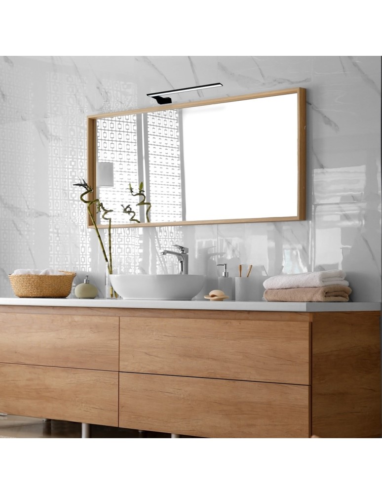 Bathroom wall lamps - Milagro SHINE BLACK 45cm 11W LED wall lamp ML4381 - product kolory-swiatla.pl 4