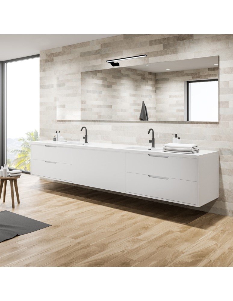 Bathroom wall lamps - Milagro SHINE BLACK 45cm 11W LED wall lamp ML4381 - product kolory-swiatla.pl 5