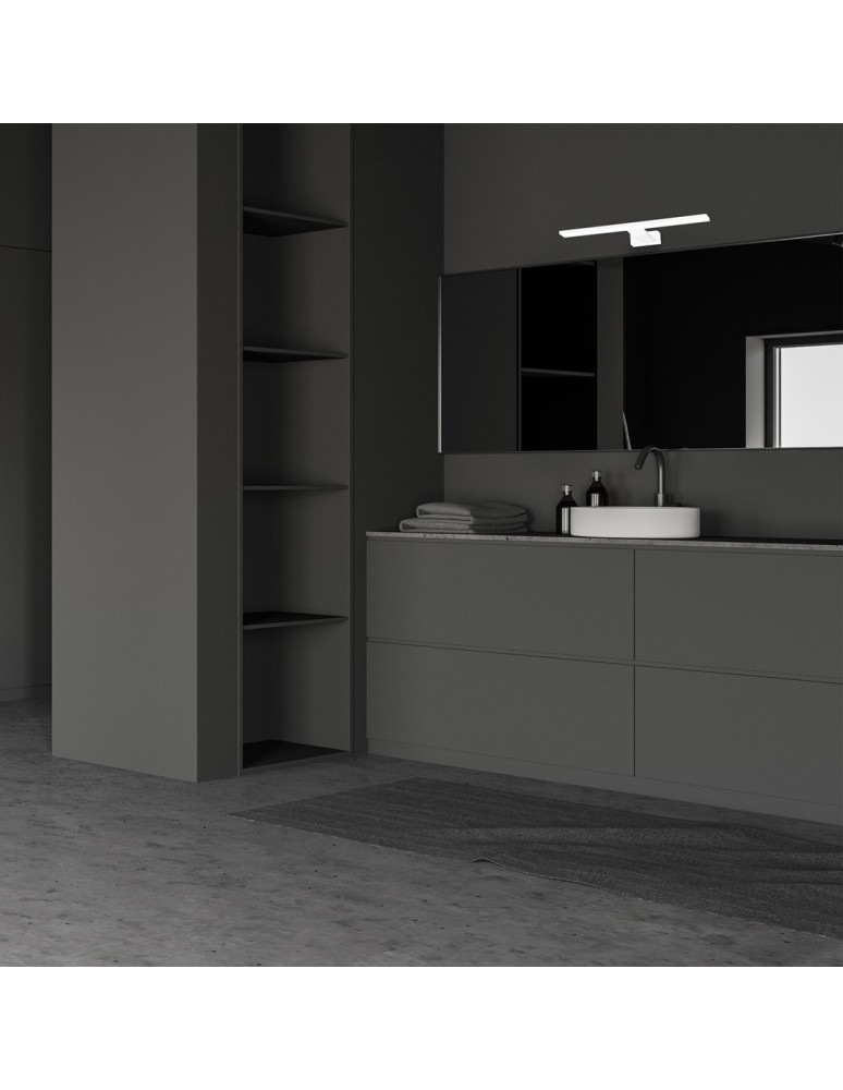 Bathroom wall lamps - Milagro SHINE WHITE 30cm 7W LED wall lamp ML3874 - product kolory-swiatla.pl 3