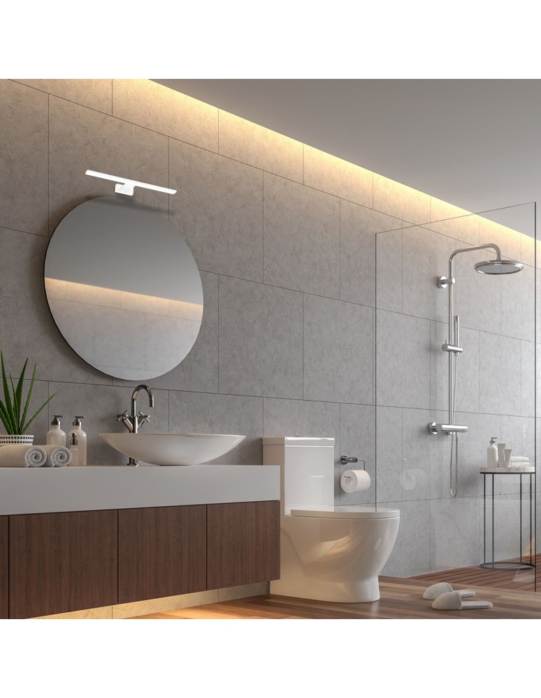 Bathroom wall lamps - Milagro SHINE WHITE 30cm 7W LED wall lamp ML3874 - product kolory-swiatla.pl 4