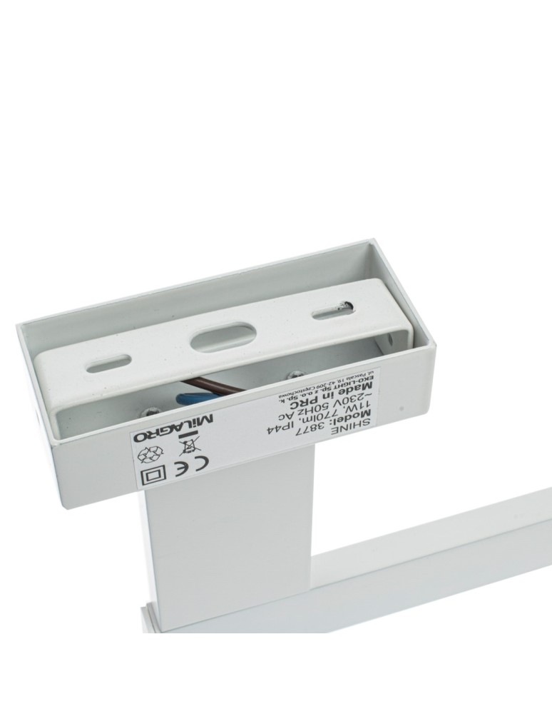 Bathroom wall lamps - Milagro SHINE WHITE 45cm 11W LED wall lamp ML3877 - product kolory-swiatla.pl 3