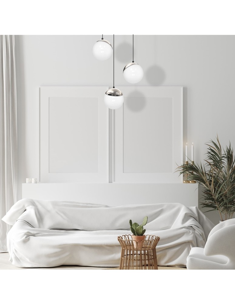Pendant lamps - Milagro SFERA 3xE14 pendant lamp MLP8884 - product kolory-swiatla.pl 3