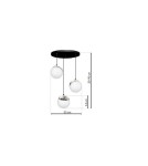 Pendant lamps - Milagro SFERA 3xE14 pendant lamp MLP8884 - product 7