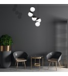 Pendant lamps - Milagro SFERA BLACK 5xE14 pendant lamp MLP8869 - product 4