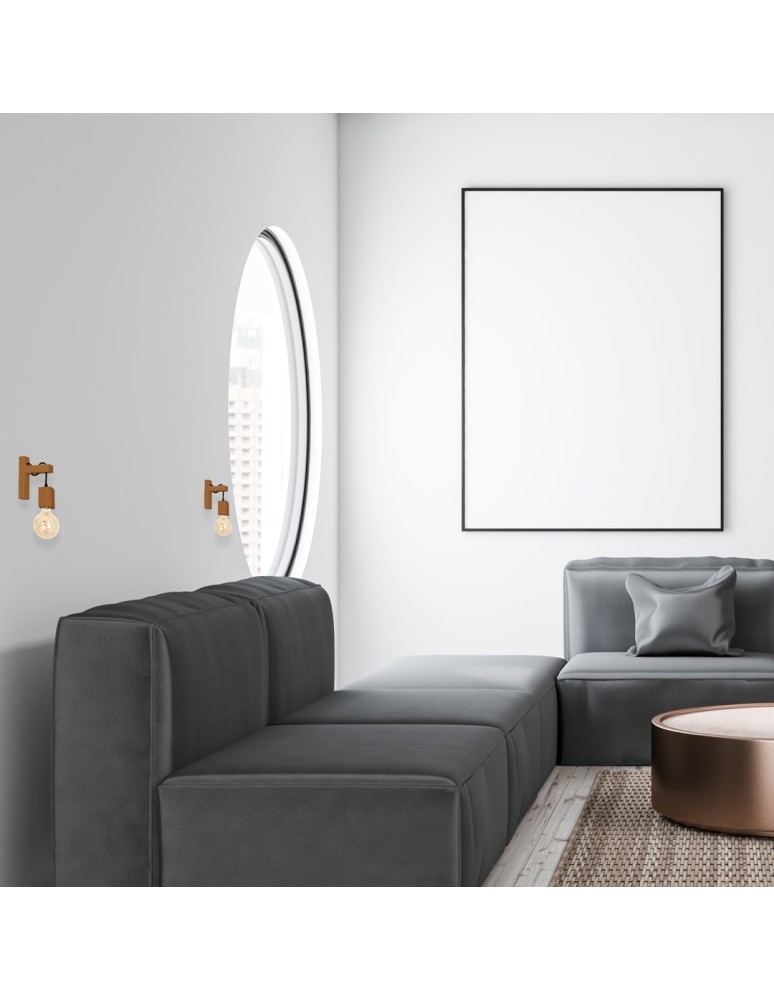 Wall lamps - Milagro Wall lamp JACK 1xE27 Oak MLP4356 - product kolory-swiatla.pl 5