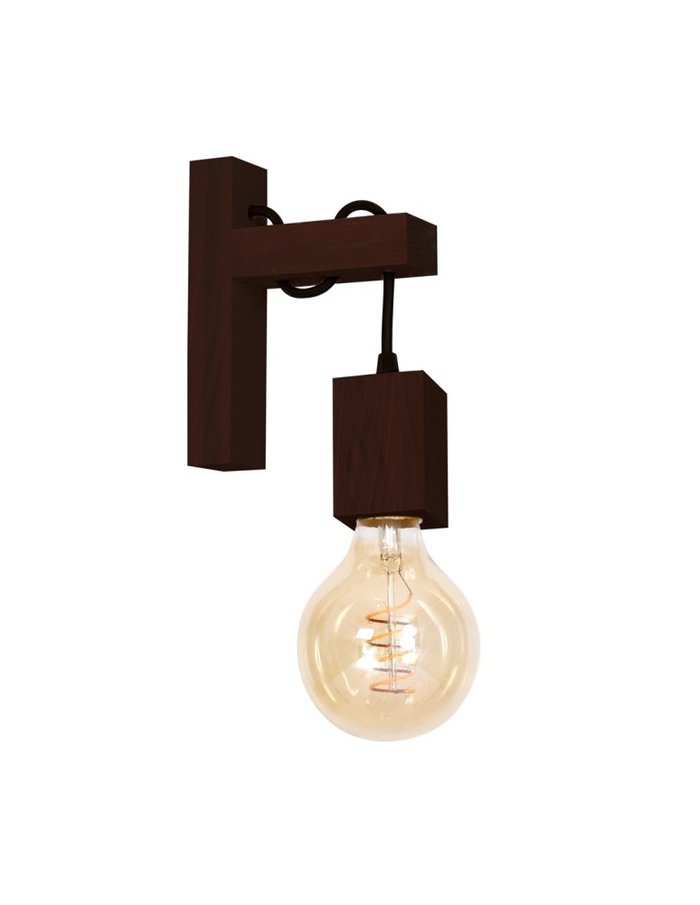 Loft wall lamps - industrial - Milagro Wall lamp JACK 1xE27 Walnut MLP4359 - product kolory-swiatla.pl 1