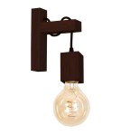 Loft wall lamps - industrial - Milagro Wall lamp JACK 1xE27 Walnut MLP4359 - product 2