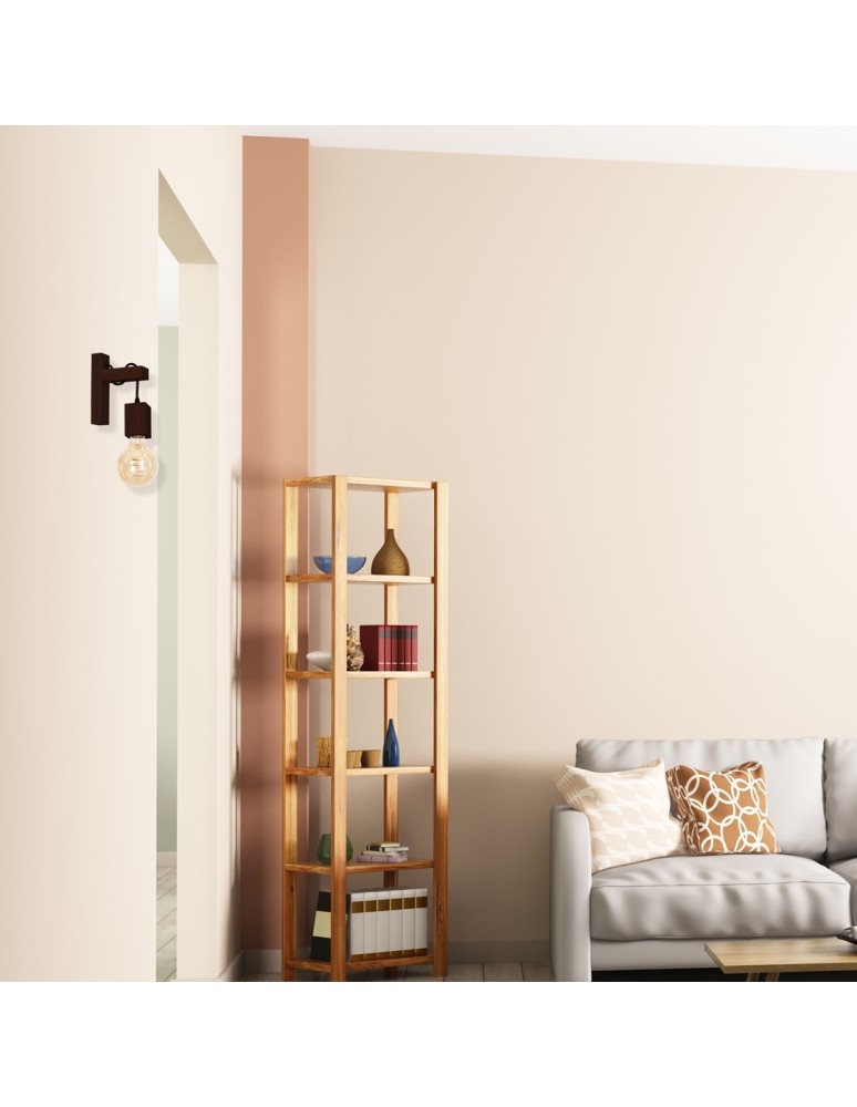 Loft wall lamps - industrial - Milagro Wall lamp JACK 1xE27 Walnut MLP4359 - product kolory-swiatla.pl 4