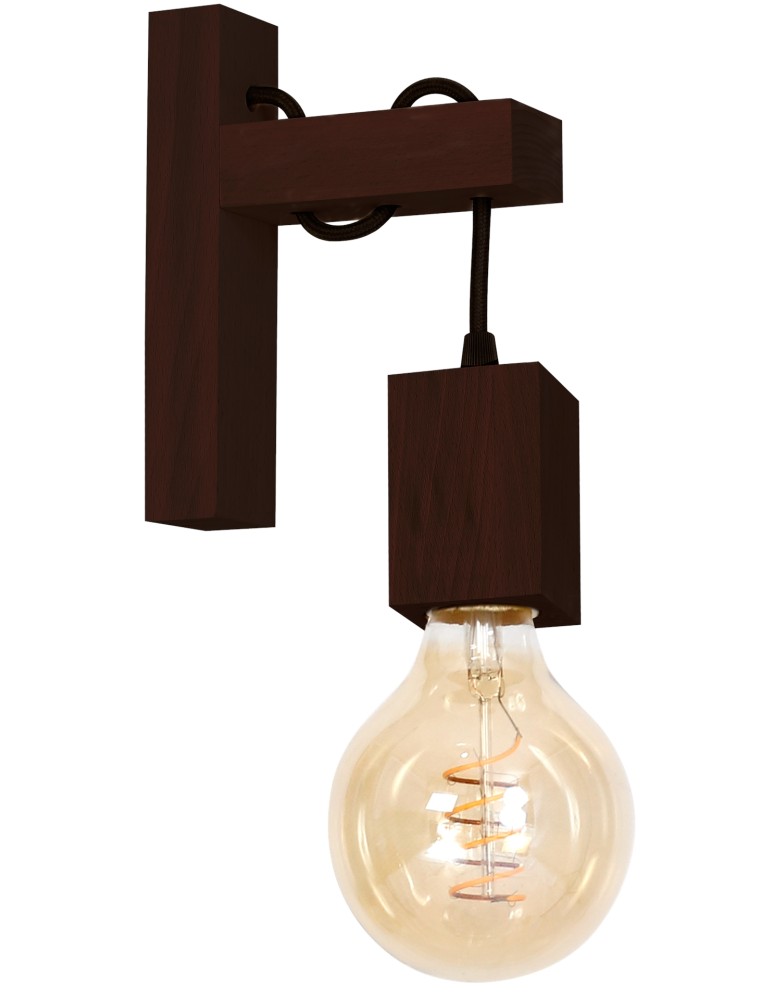 Loft wall lamps - industrial - Milagro Wall lamp JACK 1xE27 Walnut MLP4359 - product kolory-swiatla.pl 8