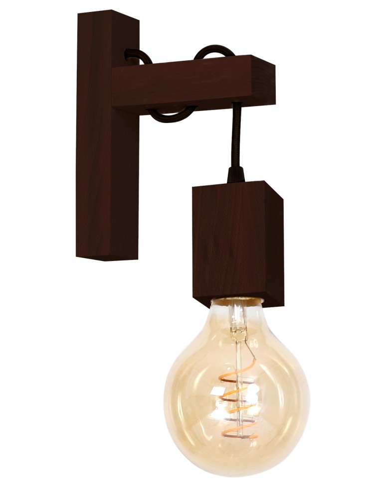 Loft wall lamps - industrial - Milagro Wall lamp JACK 1xE27 Walnut MLP4359 - product kolory-swiatla.pl 9