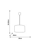 Children's pendant lamps - Milagro UNICORN 1xE27 pendant lamp MLP4941 - product 3