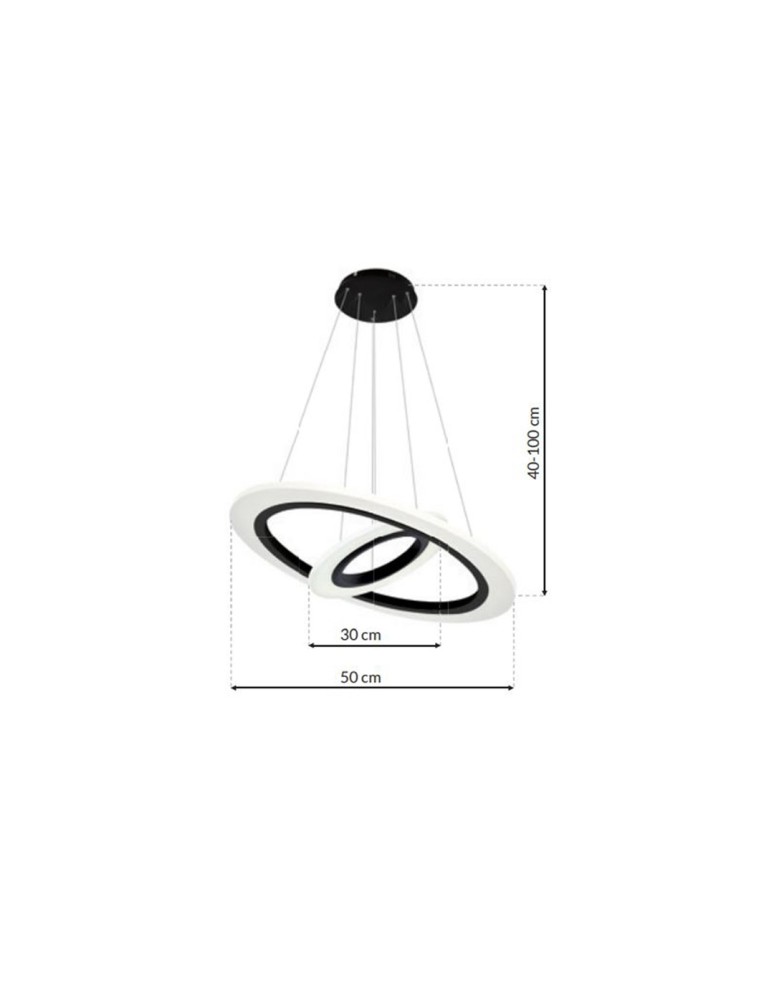 Pendant lamps - Milagro COSMO 36W LED Pendant Lamp ML348 - product kolory-swiatla.pl 9