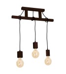 Boho pendant lamps - Milagro JACK 3xE27 Walnut Pendant Lamp MLP4360 - product 1