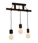 Boho pendant lamps - Milagro JACK 3xE27 Walnut Pendant Lamp MLP4360 - product 2