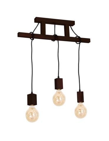 Milagro JACK 3xE27 Walnut Pendant Lamp MLP4360 - product 2