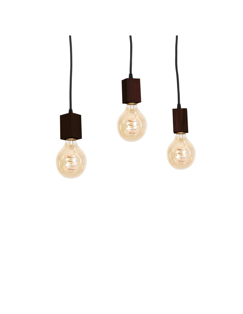 Boho pendant lamps - Milagro JACK 3xE27 Walnut Pendant Lamp MLP4360 - product kolory-swiatla.pl 3