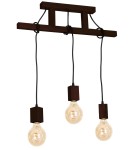 Boho pendant lamps - Milagro JACK 3xE27 Walnut Pendant Lamp MLP4360 - product 10