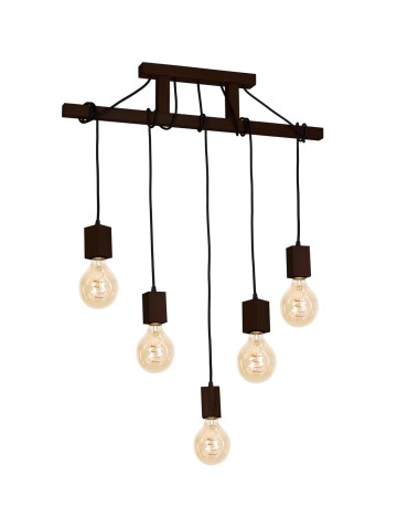 Milagro JACK 5xE27 Walnut Pendant Lamp MLP4361 - product 2