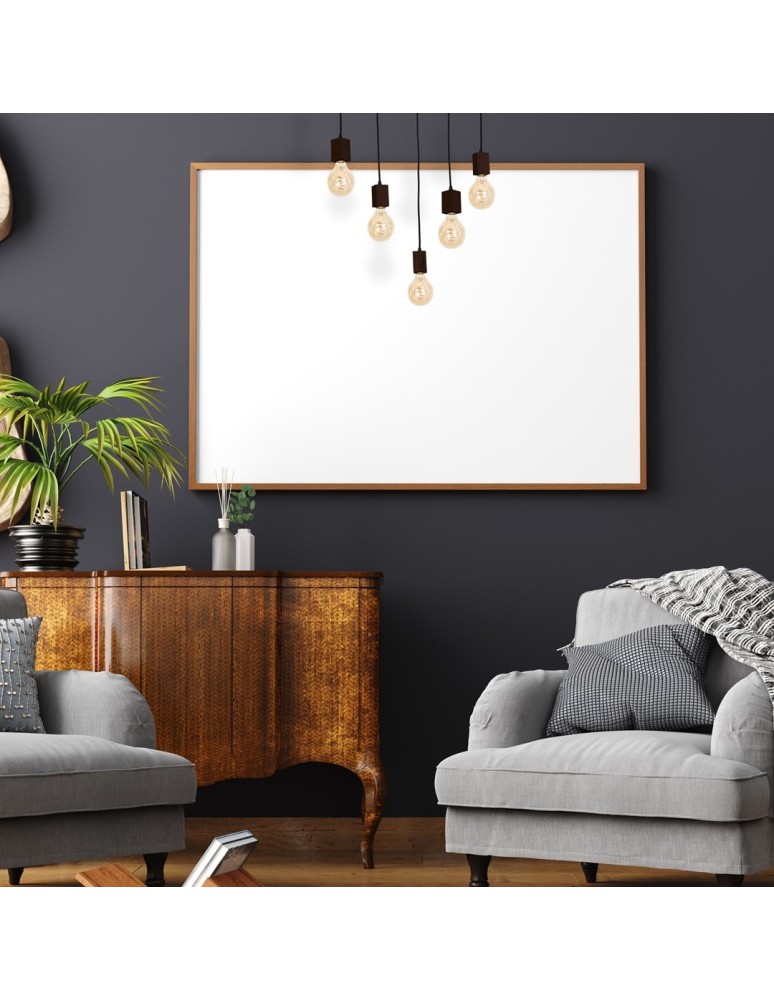 Boho pendant lamps - Milagro JACK 5xE27 Walnut Pendant Lamp MLP4361 - product kolory-swiatla.pl 5