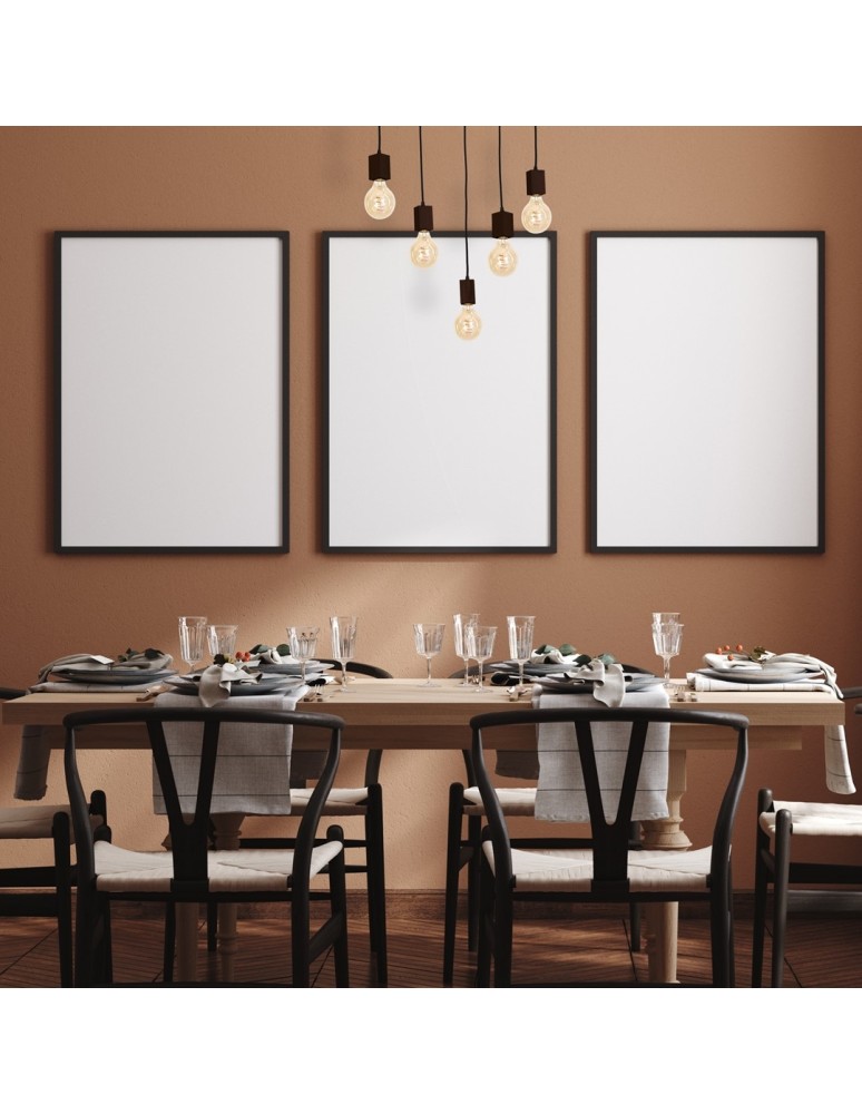 Boho pendant lamps - Milagro JACK 5xE27 Walnut Pendant Lamp MLP4361 - product kolory-swiatla.pl 6