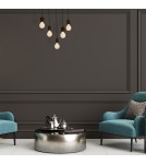 Boho pendant lamps - Milagro JACK 5xE27 Walnut Pendant Lamp MLP4361 - product 8