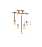 Boho pendant lamps - Milagro JACK Pendant Lamp 5xE27 MLP583 - product 7