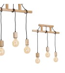 Boho pendant lamps - Milagro JACK Pendant Lamp 3xE27 MLP582 - product 1