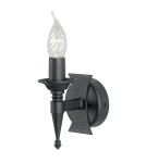 Chandelier wall lamps - Elstead Lighting Interior SAXON 1x60W E14 SAX1 BLK wall lamp. - product 1