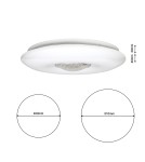 Plafonds with remote control - Milagro Plafon VELA 24W LED Ø400 mm Dimmable+ Remote Control ML4401 - product 8