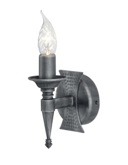 Elstead Lighting Interior Kinkiet SAXON 1x60W E14 SAX1 BLK/SIL