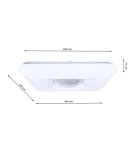 Plafonds with remote control - Milagro Plafon YAX 24W LED Dimmable+ Remote Control ML4402 - product 9