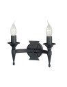Elstead Lighting Interior SAXON 2x60W E14 SAX2 BLK wall lamp.